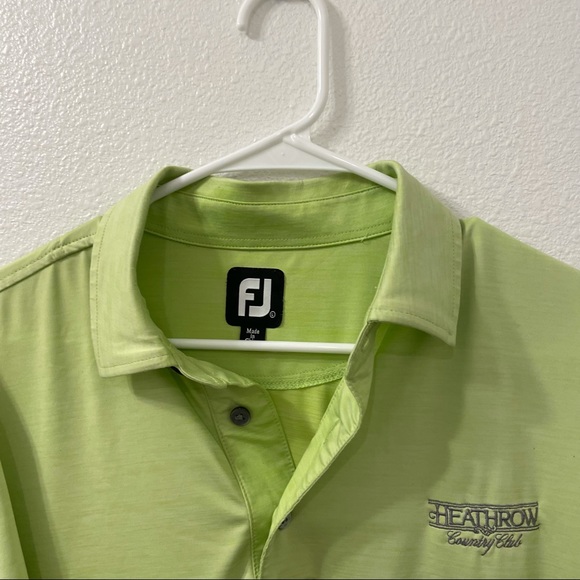 Footjoy polo shirt ombré green large - Picture 2 of 6
